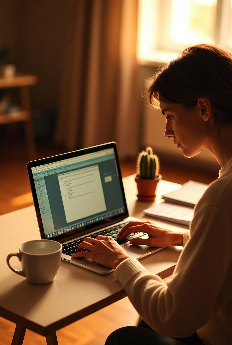 ИП работает онлайн из домашнего офиса